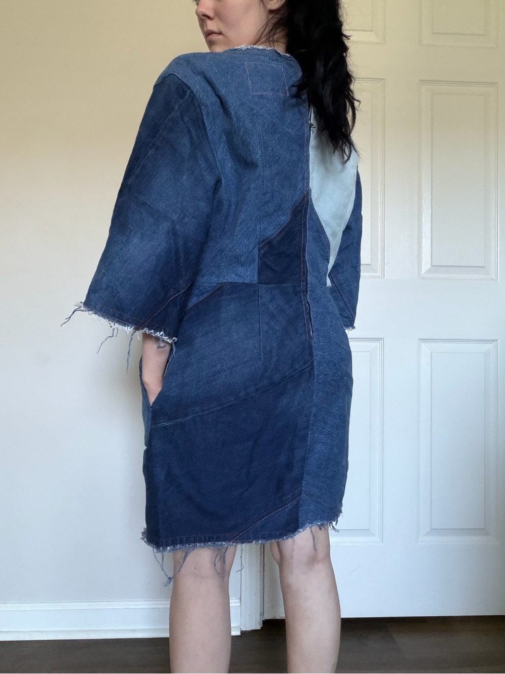 Acne Studios Denim Patchwork Mini Dress Small - Picture 5 of 8